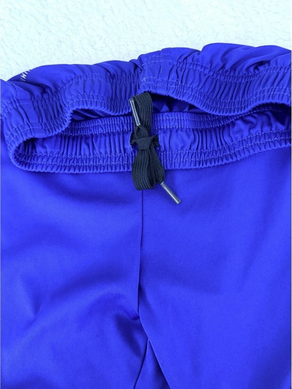 Adidas Climalite Soccer Shorts Boys Size S 140 Blue Yellow Athletic Activewear